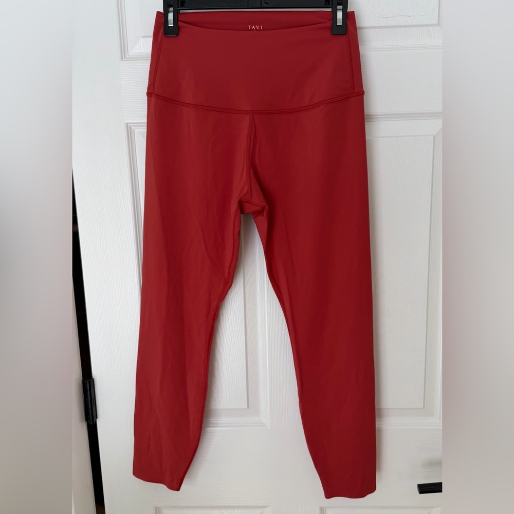 Tavi Red Rust High-Waisted Leggings